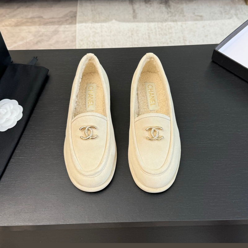 Ch*el leather shoes